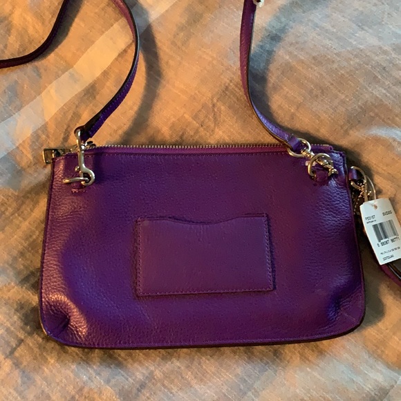 Coach crossbody hand bag purple New - Picture 6 of 6